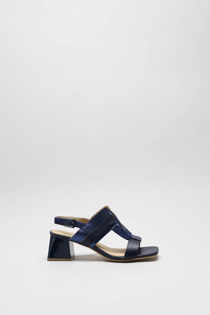 Donkerblauw Sandaal hak