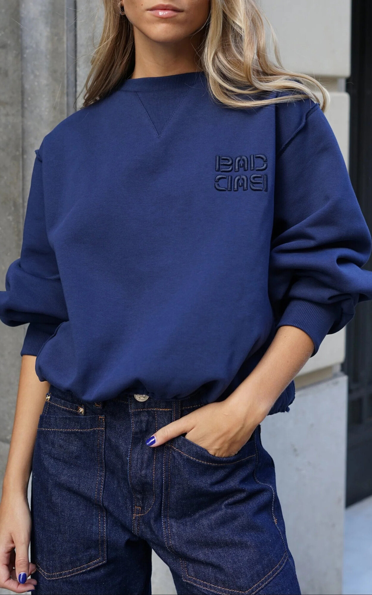Blauw Sweater/trui