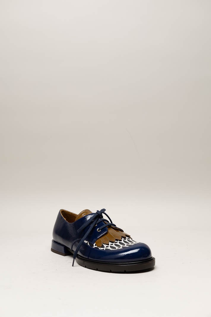 Blauw Veterschoen