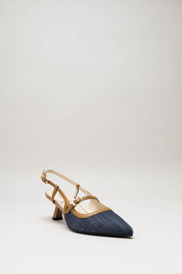 Donkerblauw Pump