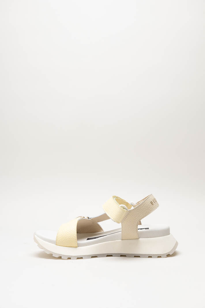 Multi beige Sandaal plat image