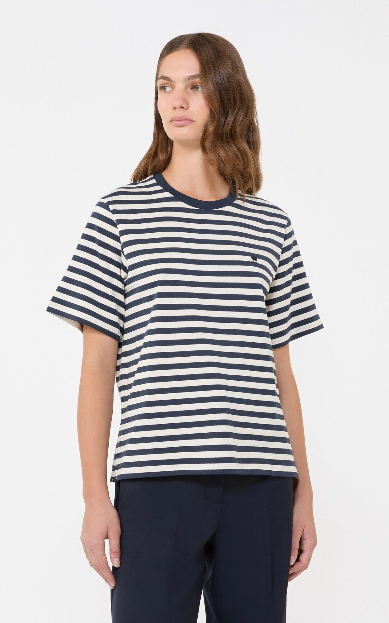 Marineblauw T-shirt/top