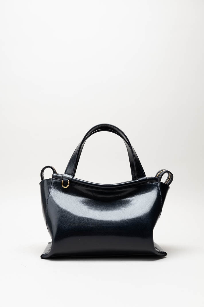 Donkerblauw Handtas image