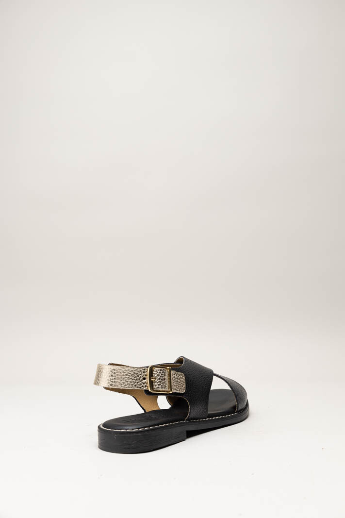 Zwart Sandaal plat image