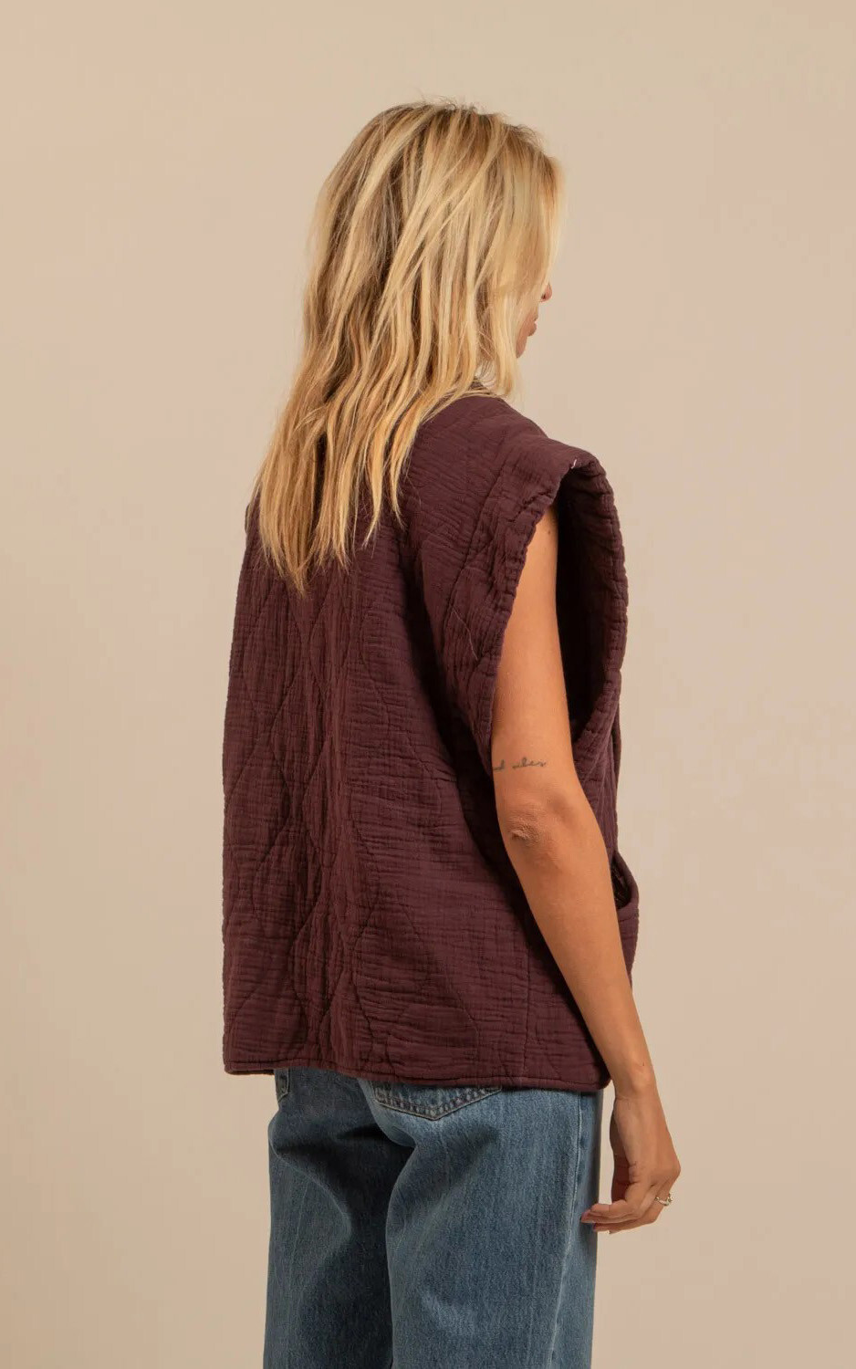 Bordeaux Vest mouwloos image