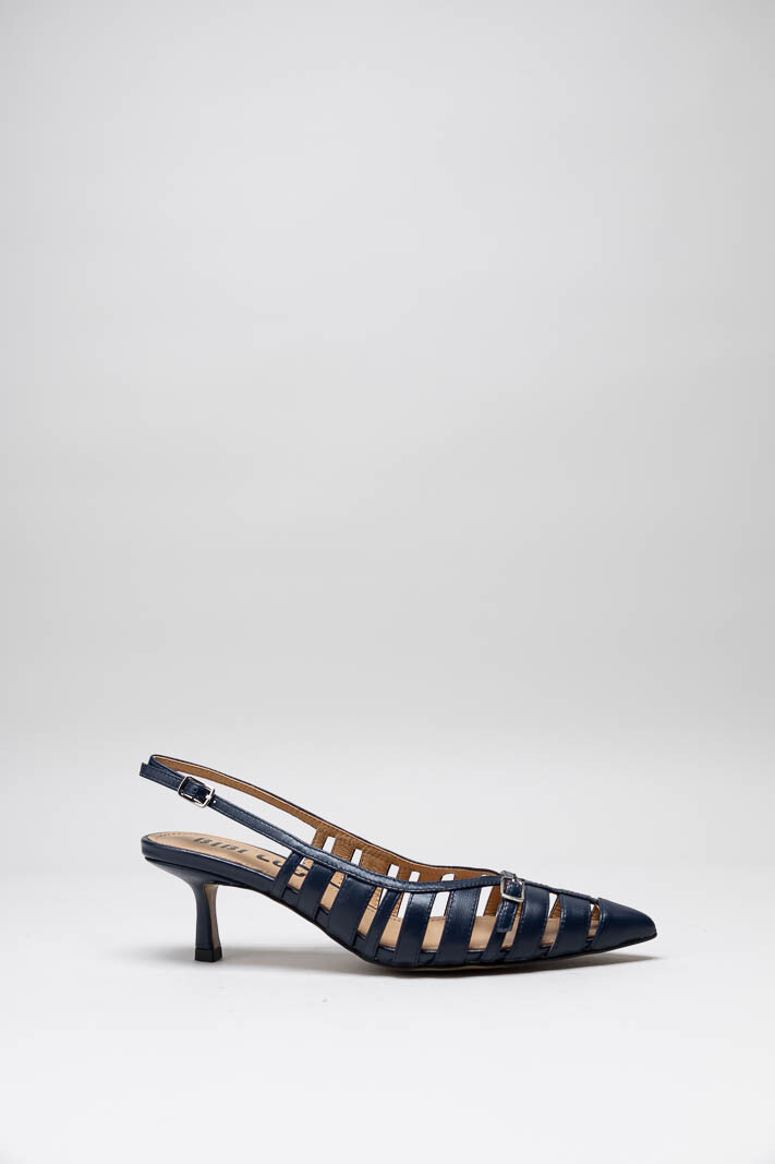 Donkerblauw Pump