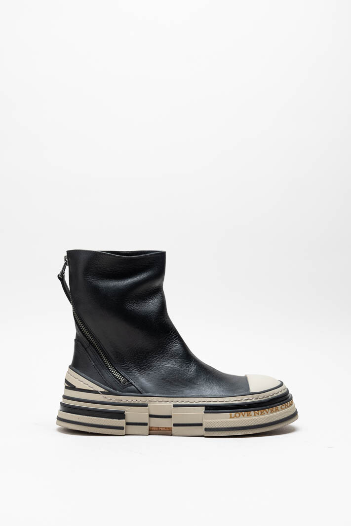 Zwart Enkellaars plat