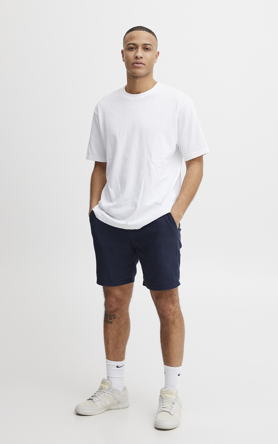 Donkerblauw Short/bermuda