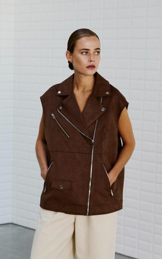 Bruin Gilet