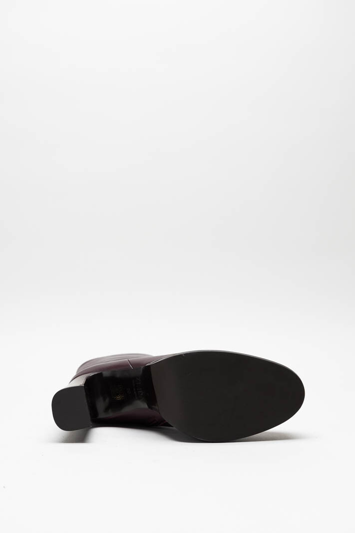 Aubergine Enkellaars hak image