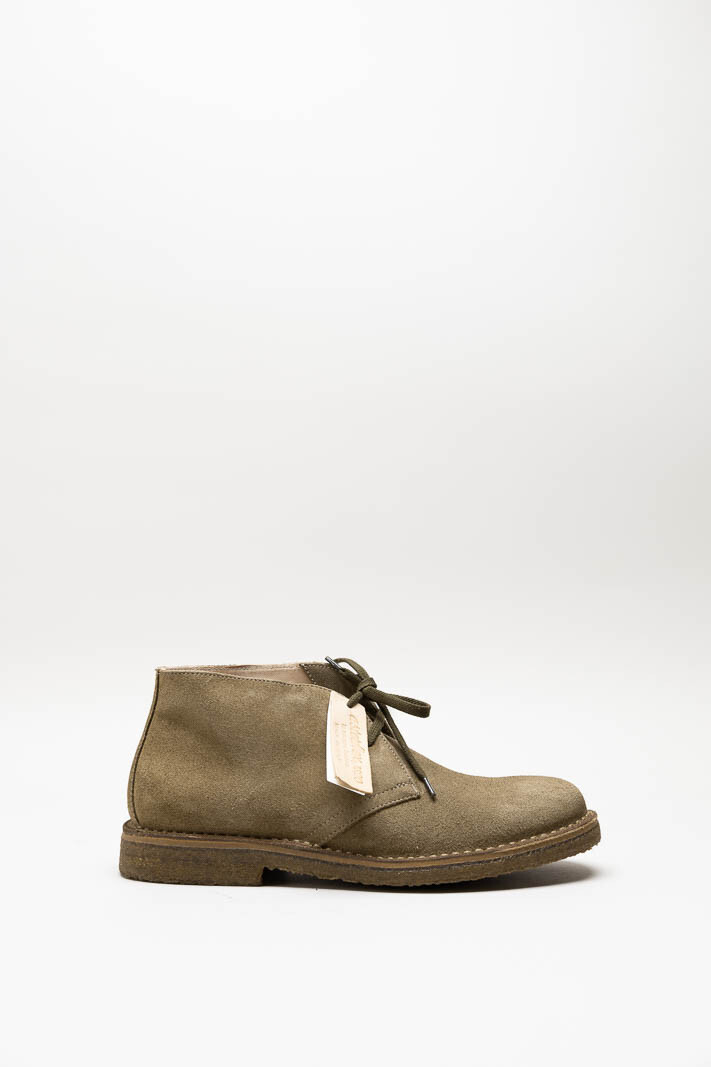 Kaki Veterschoen hoog