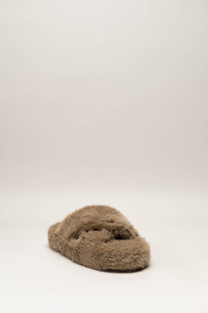 Taupe Pantoffel