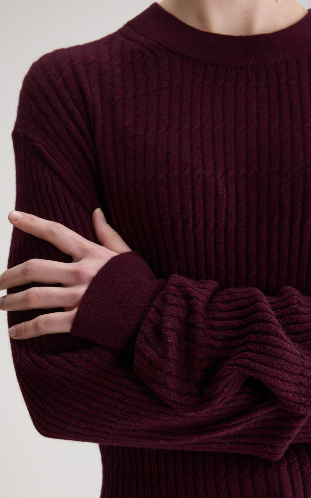Aubergine Trui image
