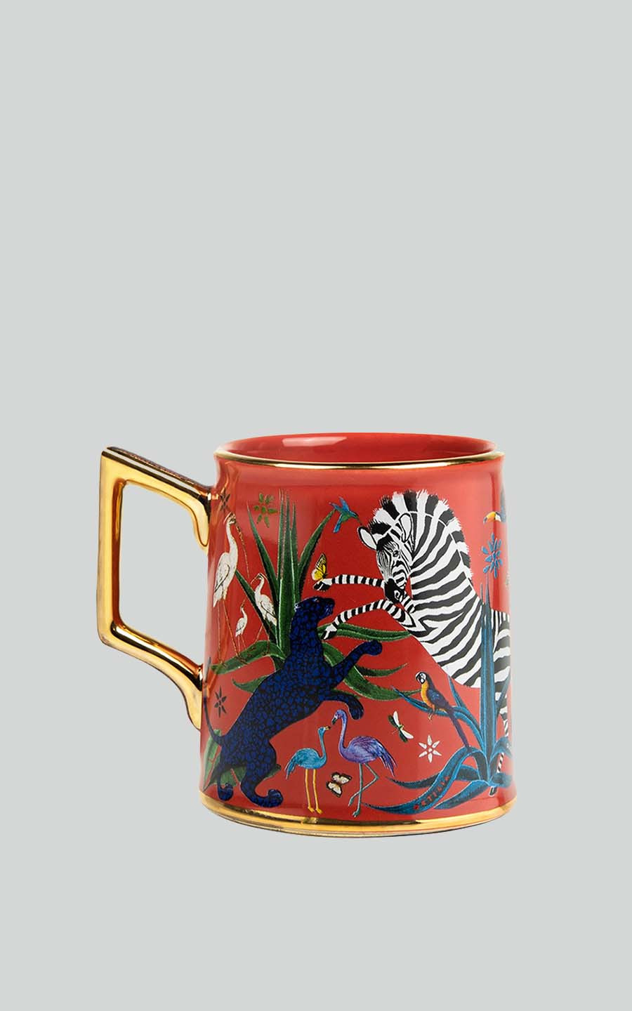 Rood Servies en glazen