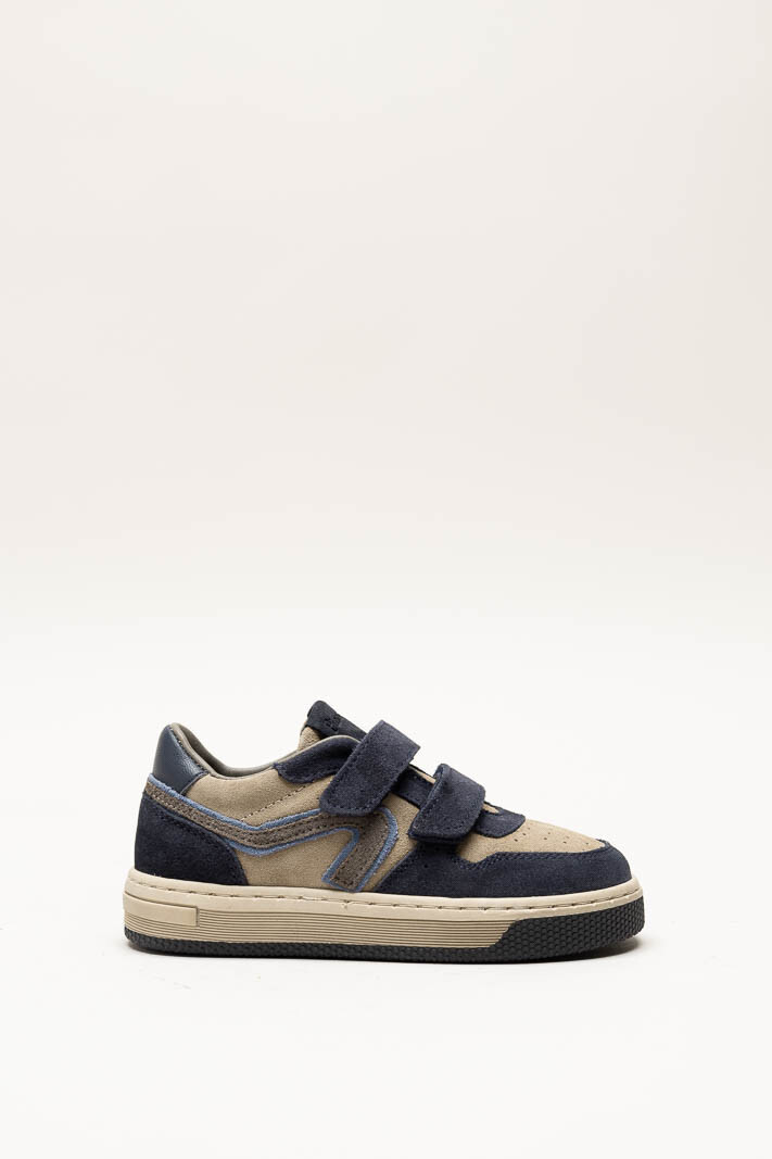 Donkerblauw Velcro schoen