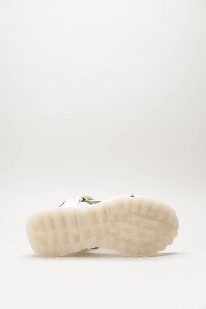 Multi beige Sandaal plat image