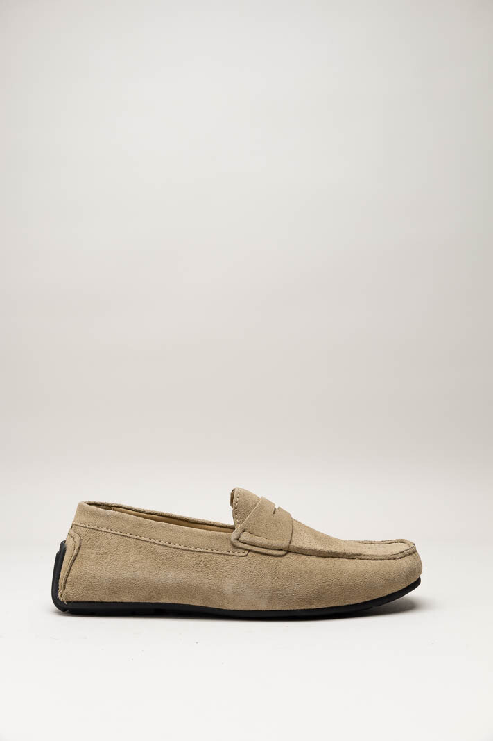 Donkerbeige Mocassin