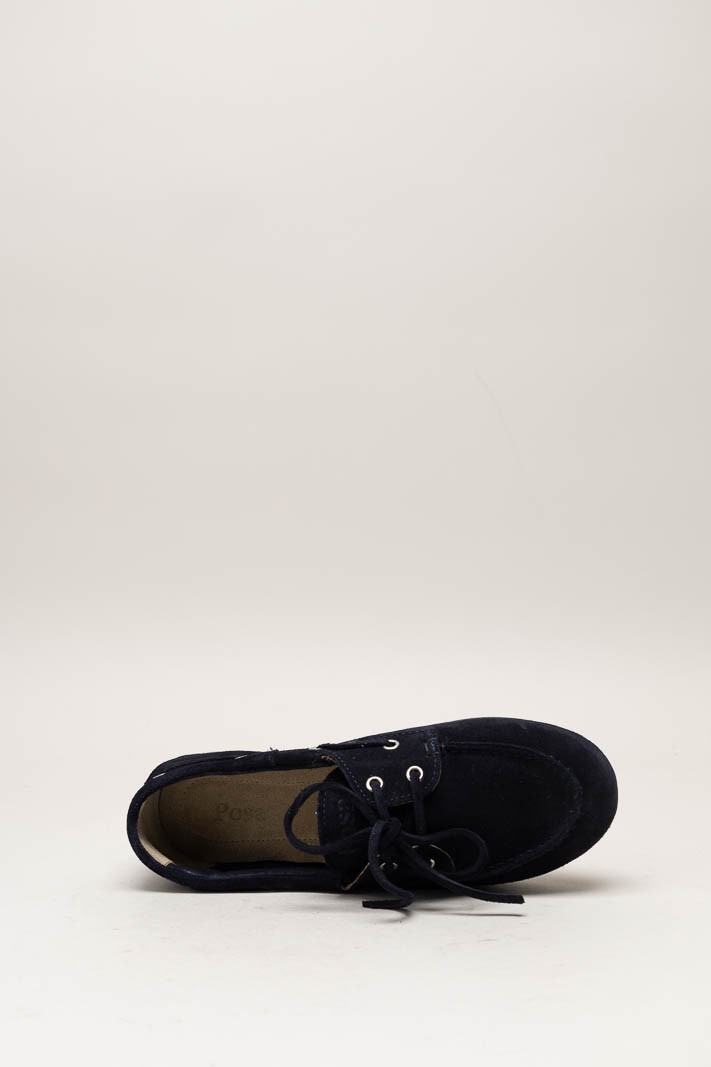 Donkerblauw Bootschoen image