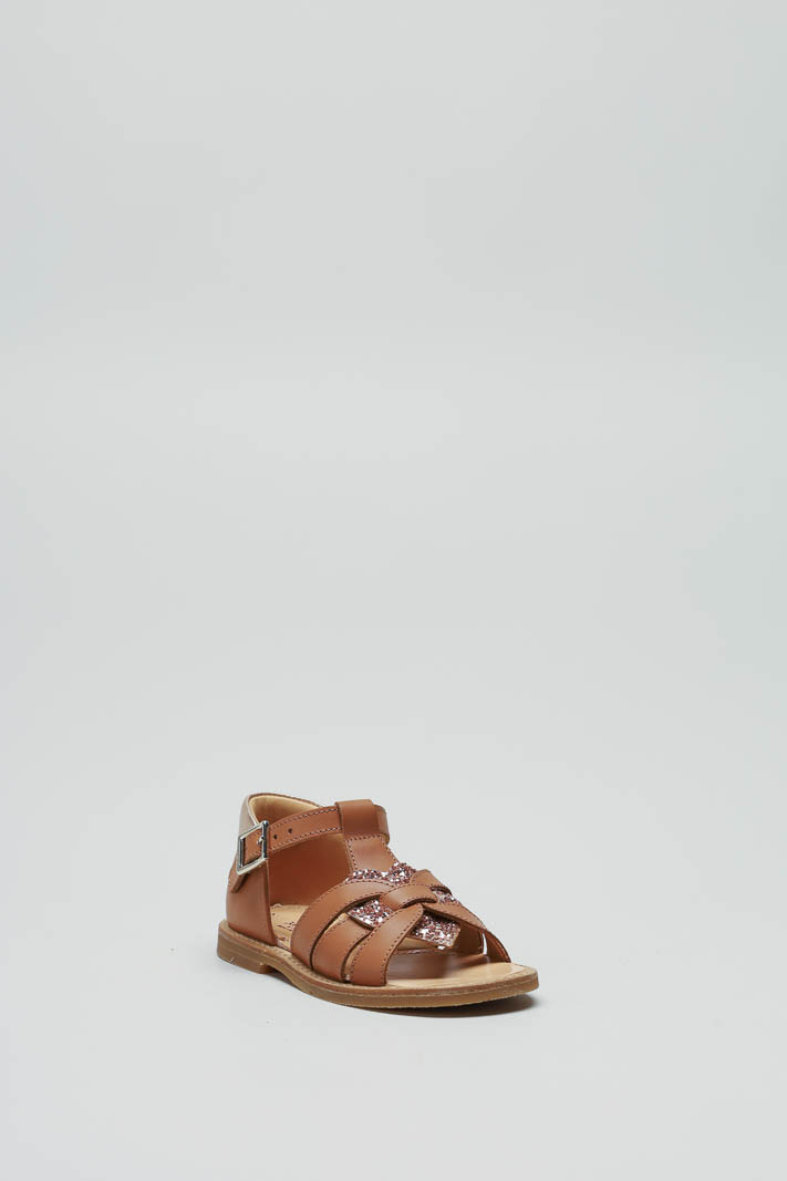 Cognac Sandaal