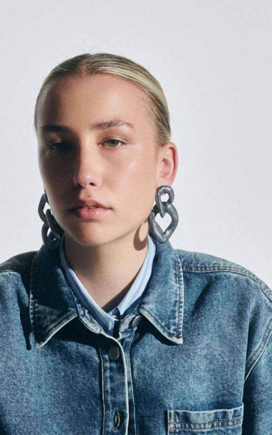 Blauw Oorbellen
