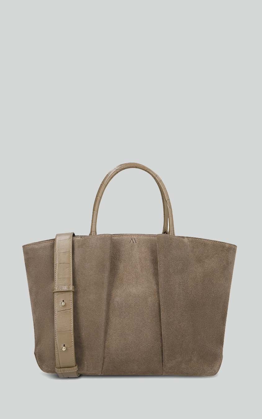 Taupe Schoudertas