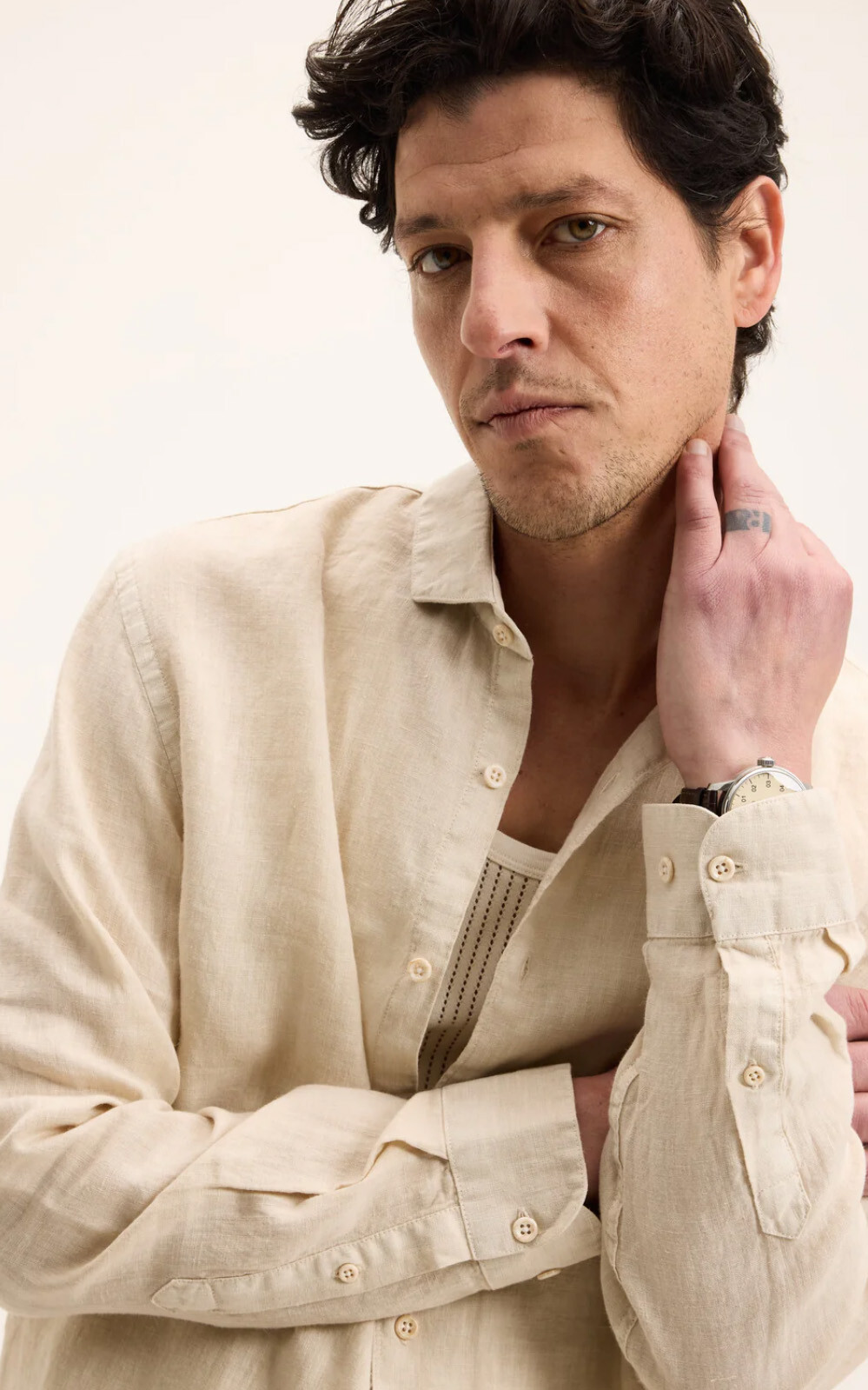 Beige Hemd