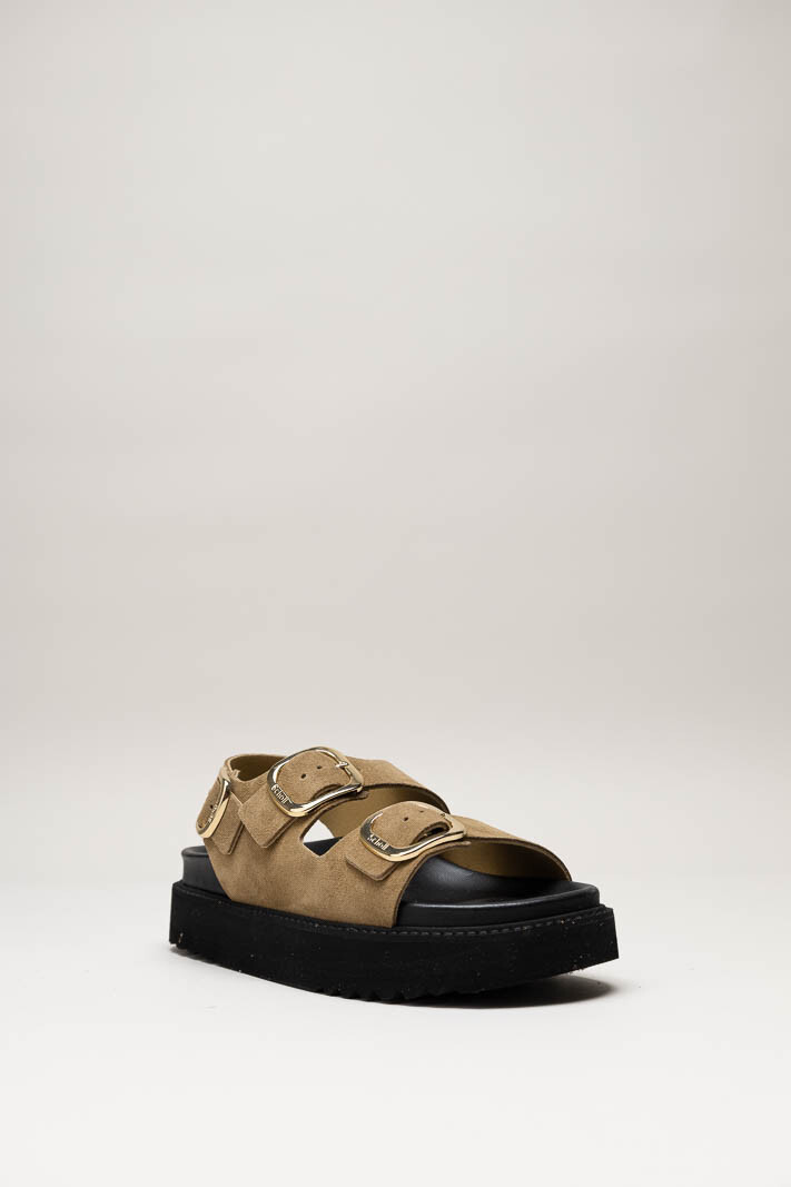 Bruin Sandaal plat image