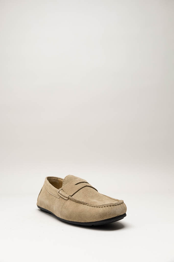 Donkerbeige Mocassin