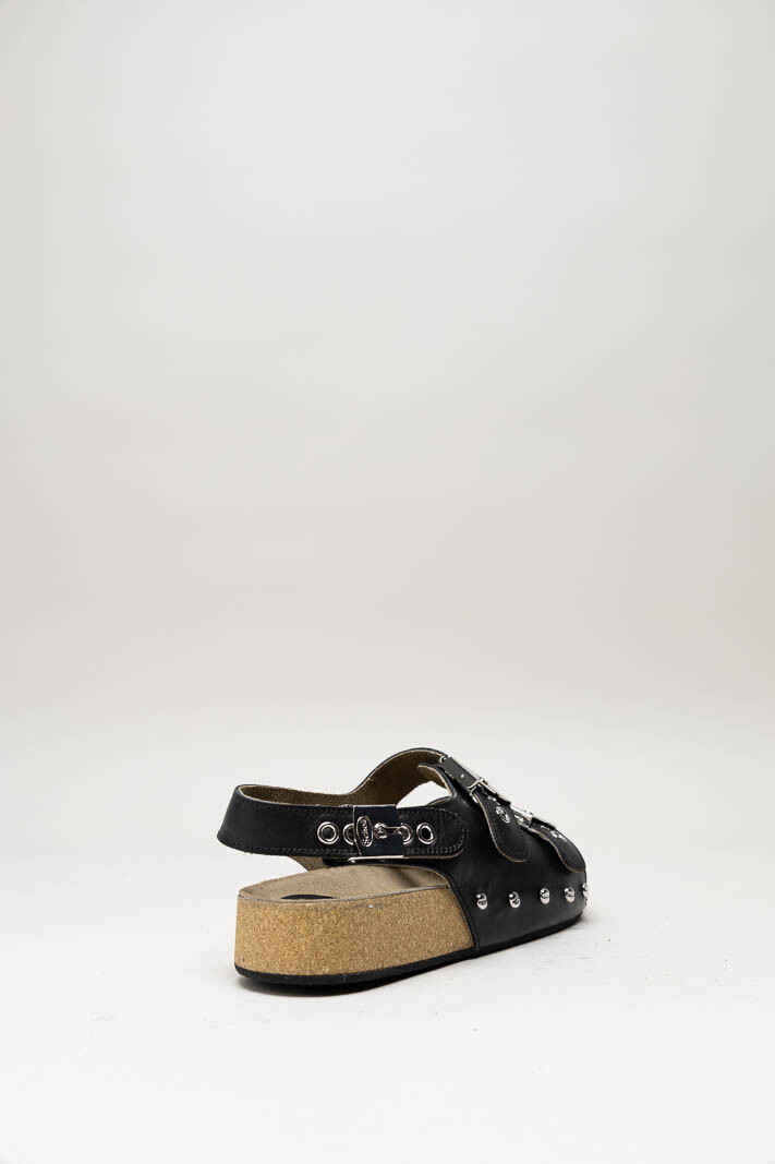 Zwart Sandaal plat image