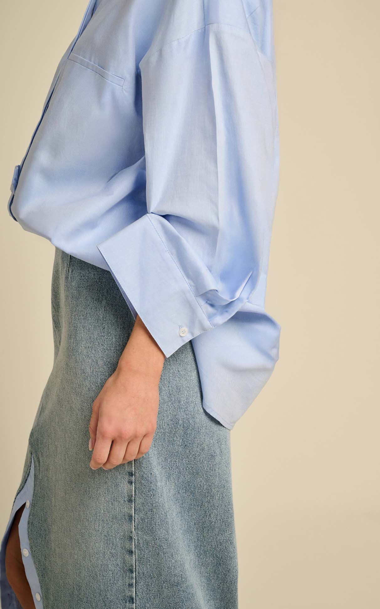 Lichtblauw Blouse image