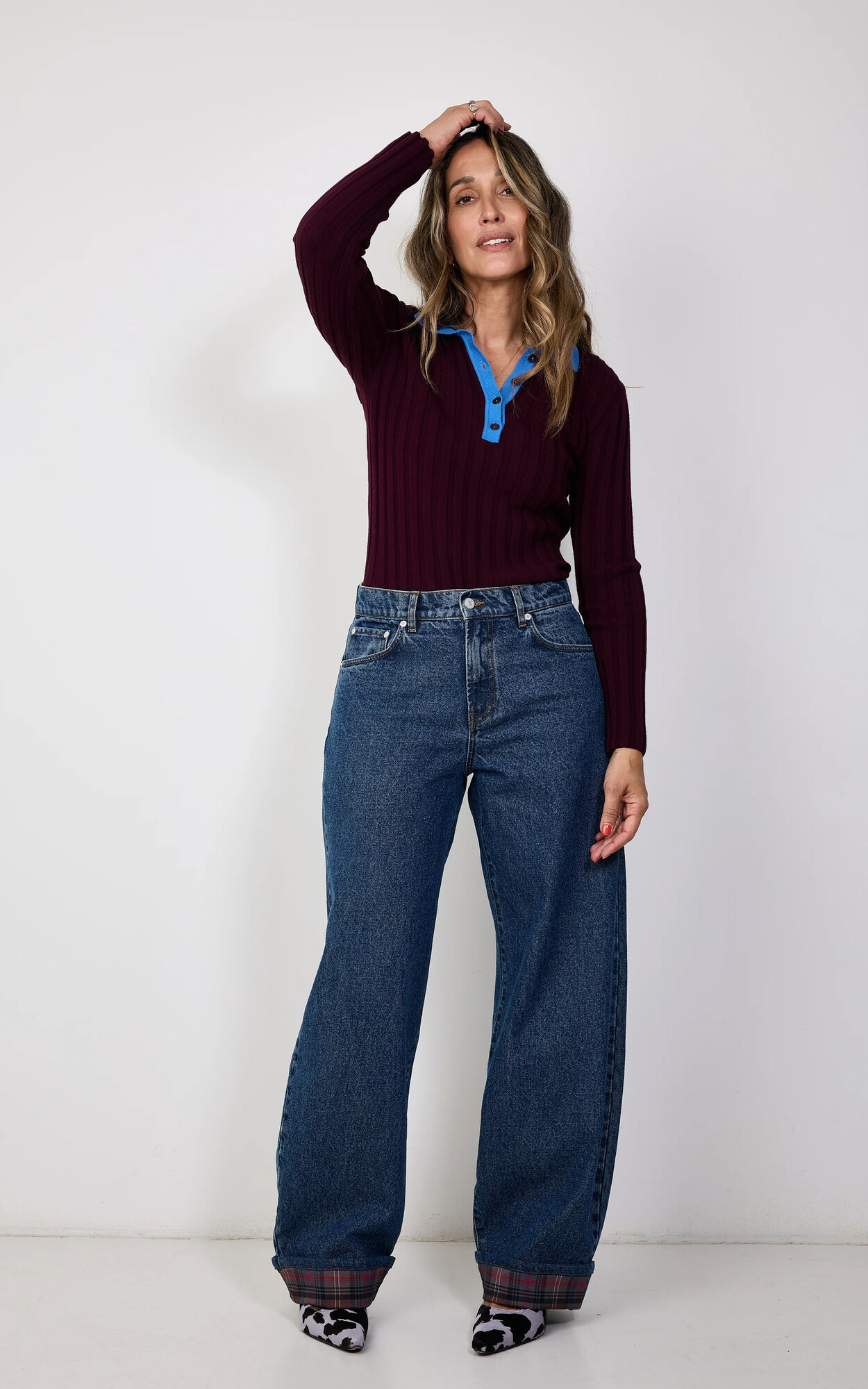 Aubergine Sweater/trui