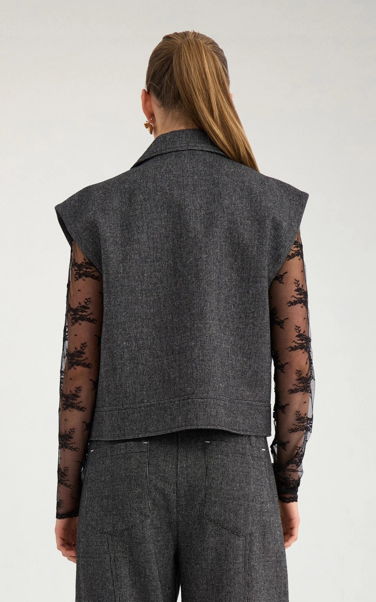 Grijs Vest mouwloos image