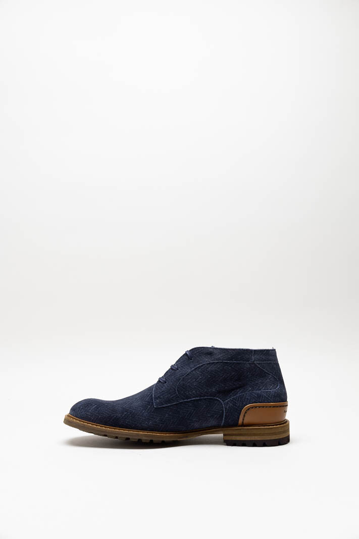 Donkerblauw Veterschoen hoog image