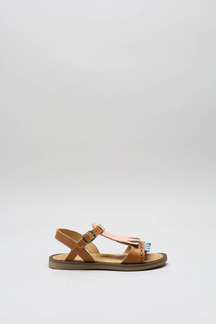 Cognac Sandaal