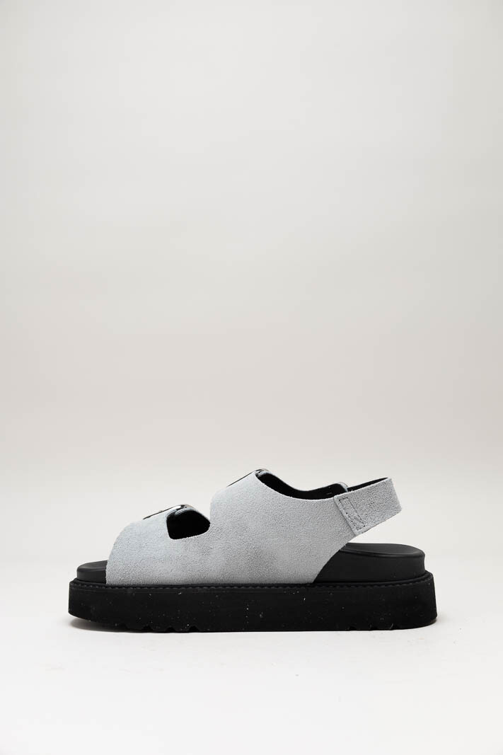 Lichtblauw Sandaal plat image