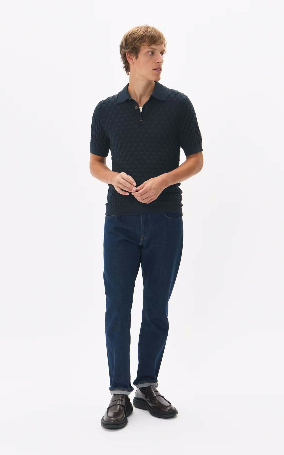 Donkerblauw Polo
