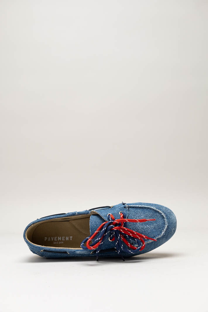 Blauw Bootschoen image