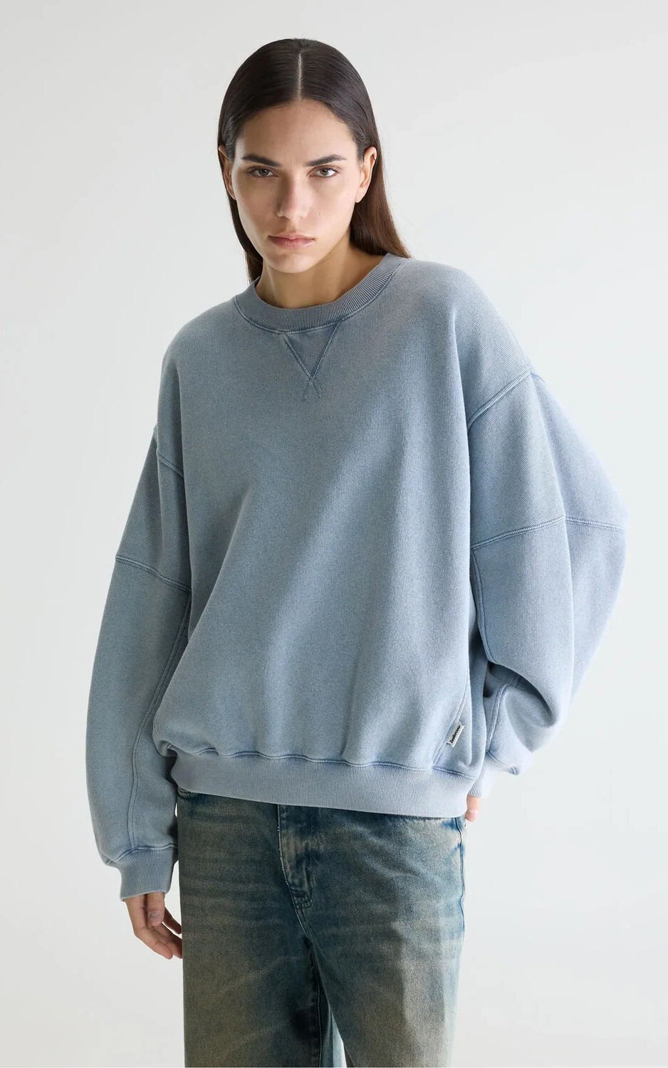 Lichtblauw Sweater