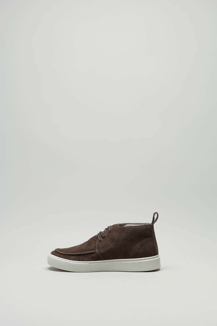 zoom in on Taupe Veterschoen hoog image Taupe Veterschoen hoog image
