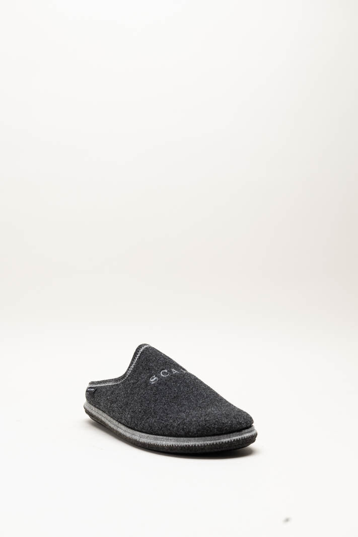 Donkergrijs Pantoffel