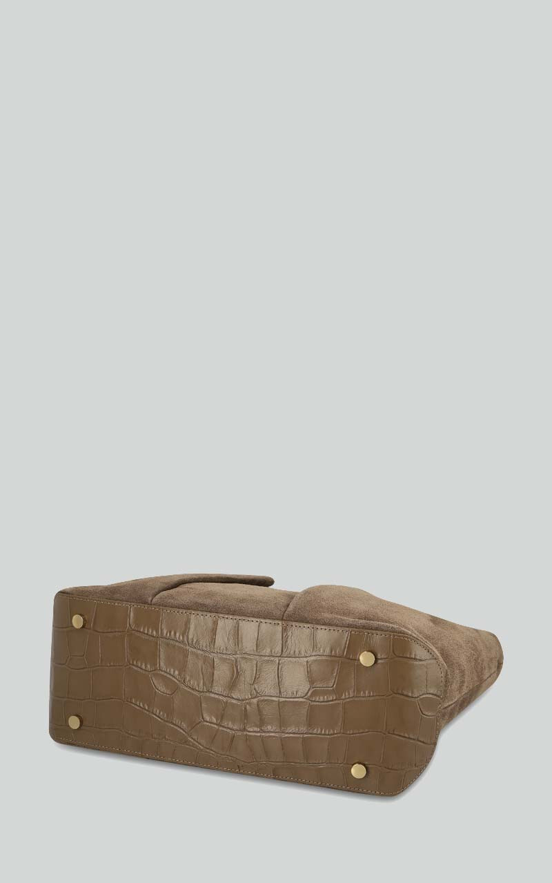 Taupe Schoudertas image