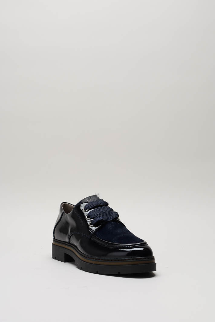 Donkerblauw Veterschoen