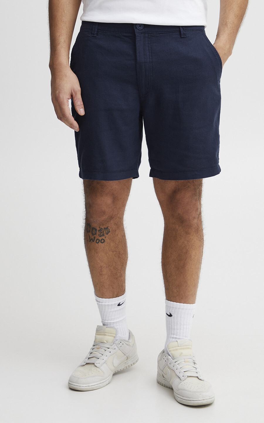 Donkerblauw Short/bermuda
