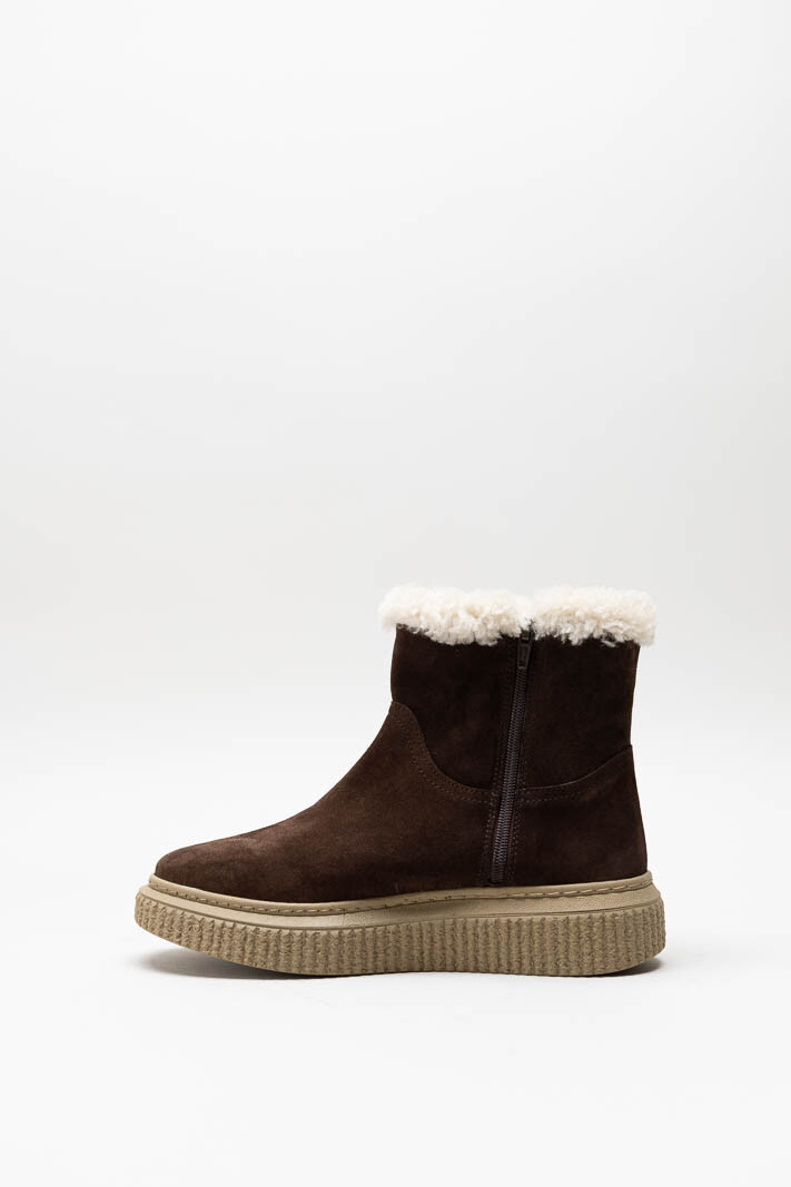 Donkerbruin Enkellaars plat image