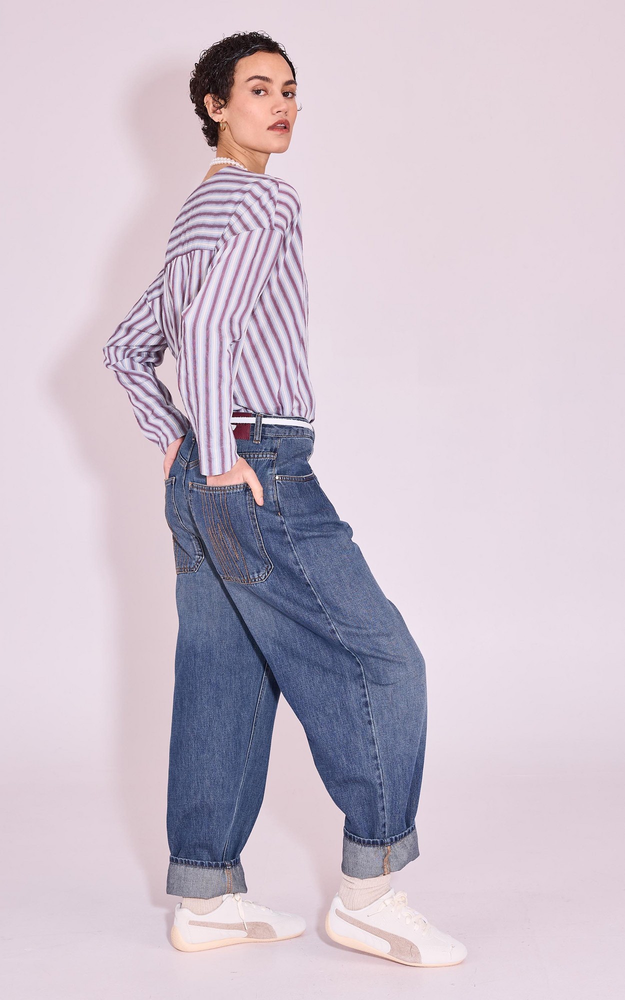 Blauw Jeansbroek image