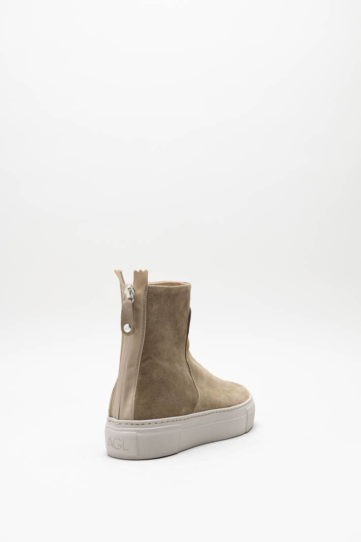 Beige Enkellaars plat image