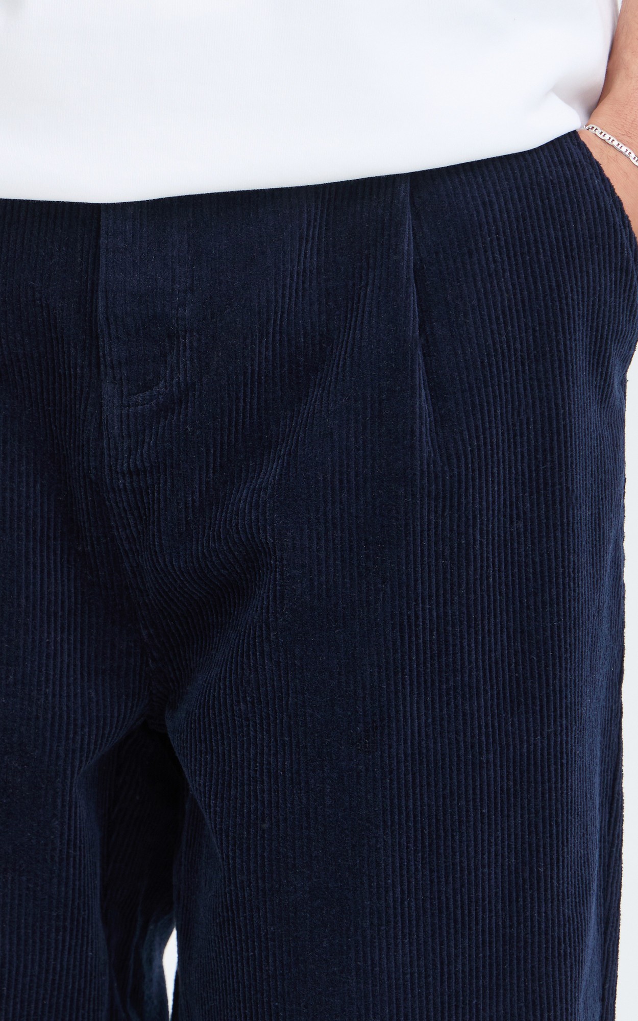 Marineblauw Broek image
