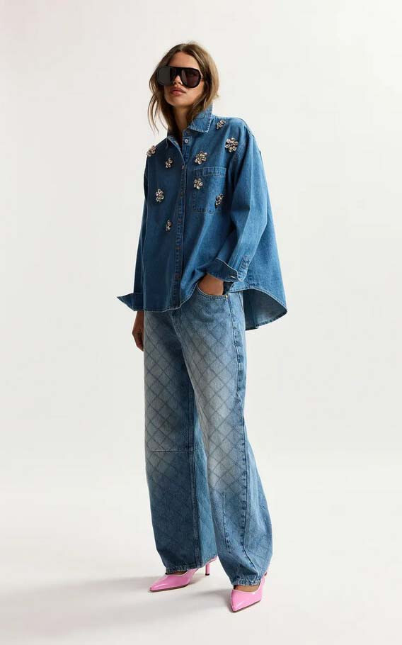 Blauw Jeansbroek