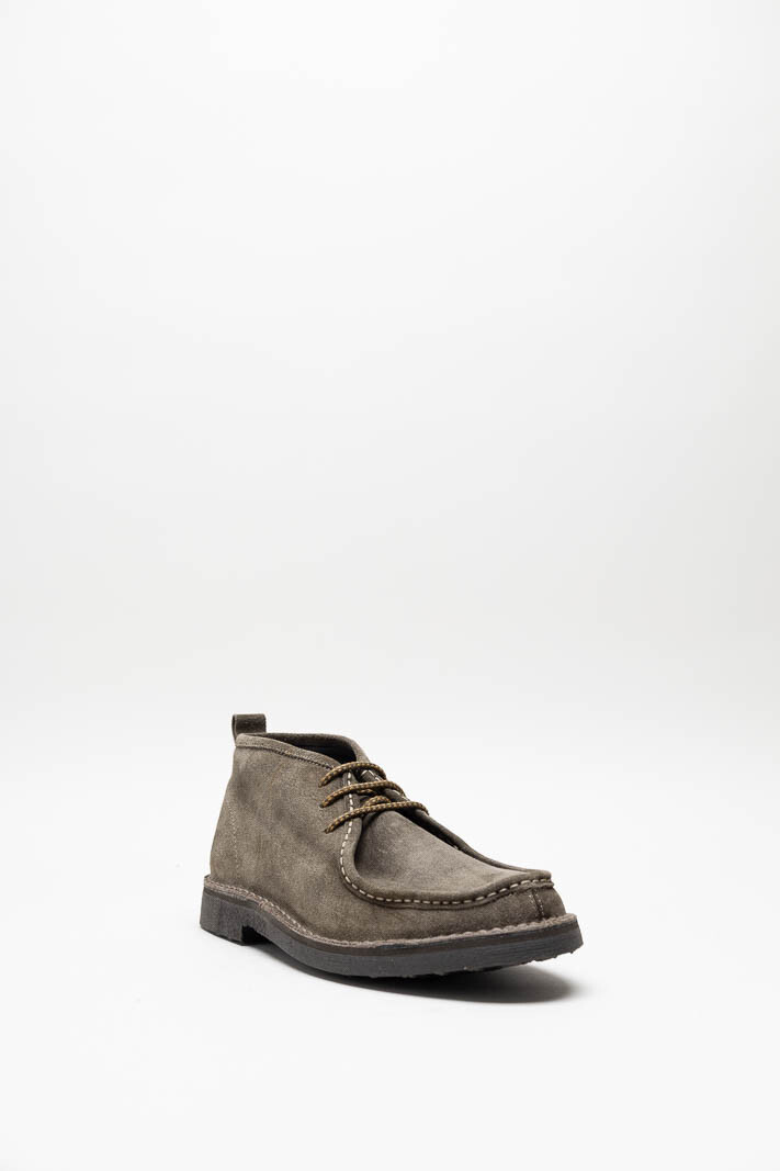Kaki Veterschoen hoog
