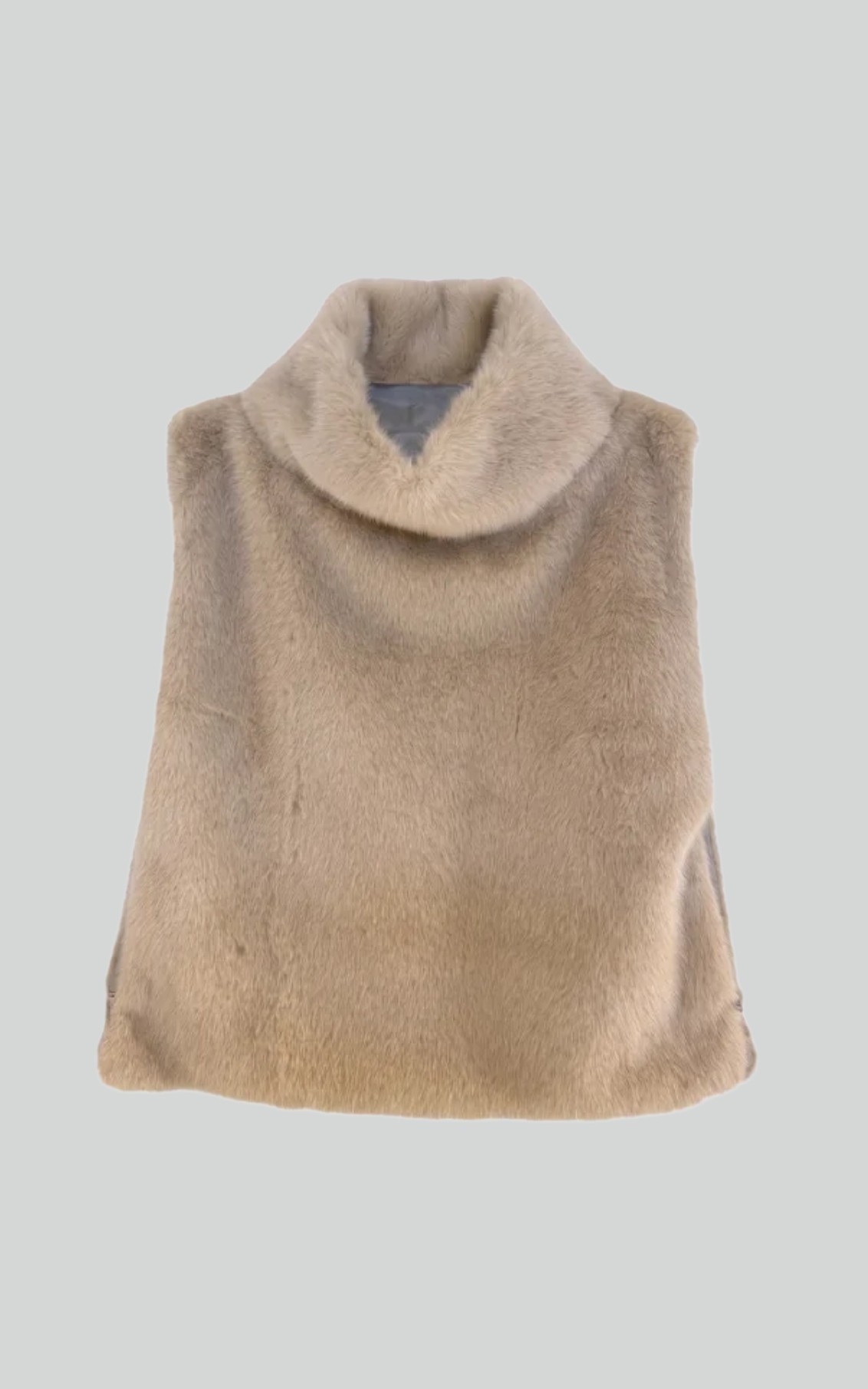 Beige Vest mouwloos